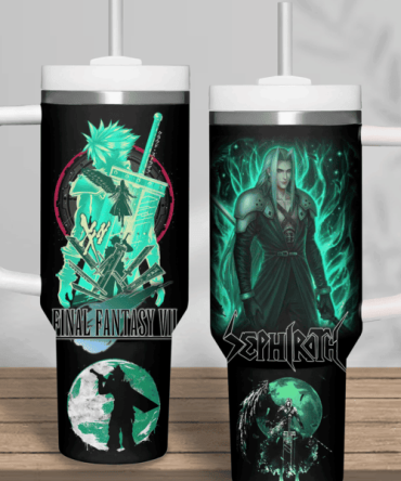 Final Fantasy Vii Games Custom Stanley Quencher 40Oz Stainless Steel Tumbler