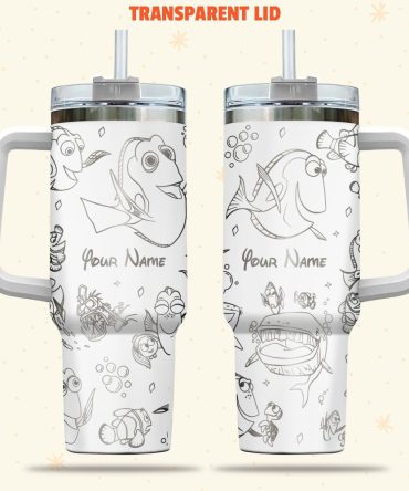 Finding Dory Disney Cartoon Custom Stanley Quencher 40Oz Stainless Steel Tumbler With Handle