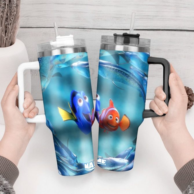 Finding Nemo Movies Custom Stanley Quencher 40Oz Stainless Steel Tumbler With Handle - Image 4