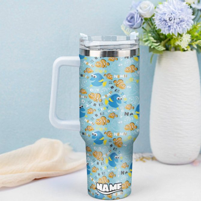 Finding Nemo Movies Custom Stanley Quencher 40Oz Stainless Steel Tumbler With Handle - Image 2