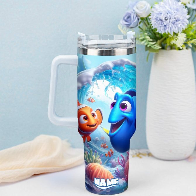 Finding Nemo Movies Custom Stanley Quencher 40Oz Stainless Steel Tumbler With Handle - Image 3