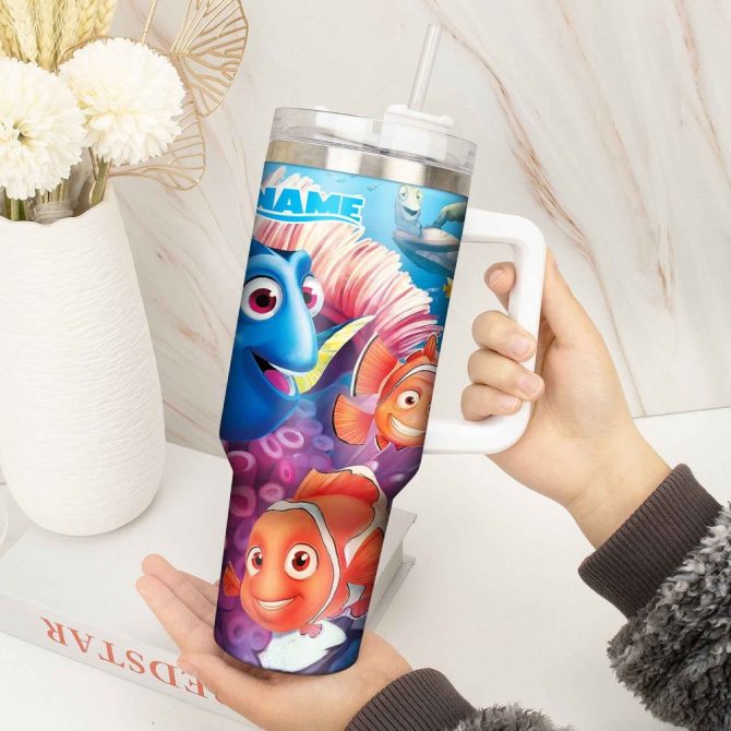 Finding Nemo Movies Custom Stanley Quencher 40Oz Stainless Steel Tumbler With Handle - Image 4