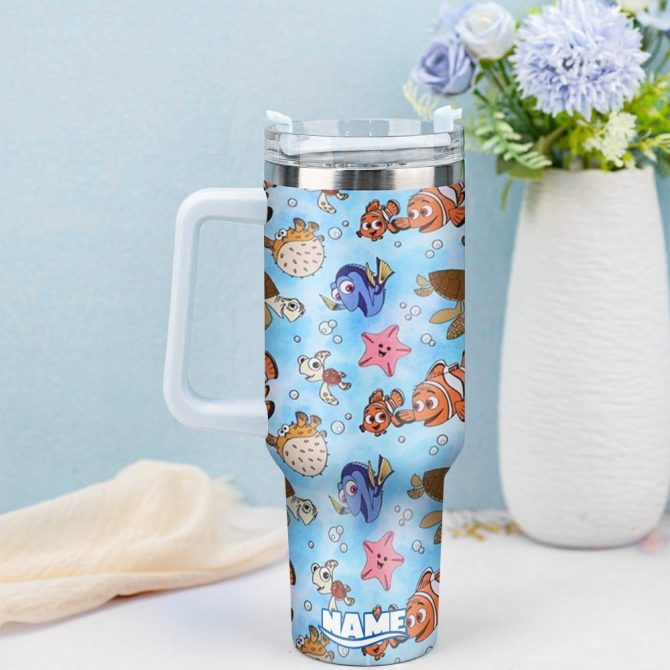 Finding Nemo Movies Custom Stanley Quencher 40Oz Stainless Steel Tumbler With Handle - Image 2