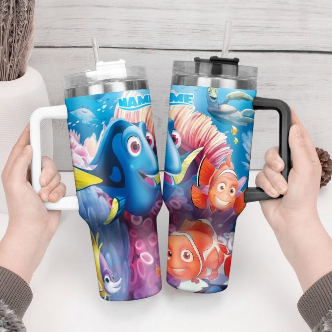 Finding Nemo Movies Custom Stanley Quencher 40Oz Stainless Steel Tumbler With Handle - Image 2