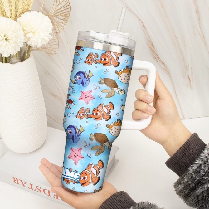 Finding Nemo Movies Custom Stanley Quencher 40Oz Stainless Steel Tumbler With Handle - Image 3