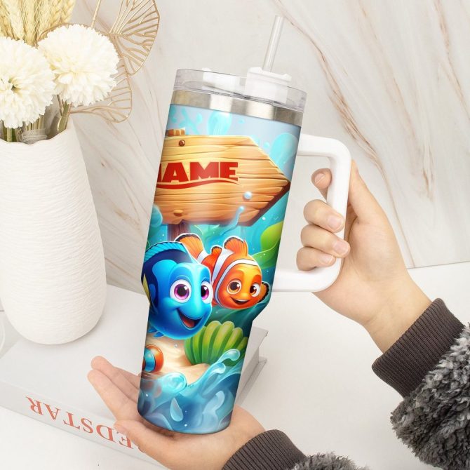 Finding Nemo Movies Custom Stanley Quencher 40Oz Stainless Steel Tumbler With Handle - Image 5