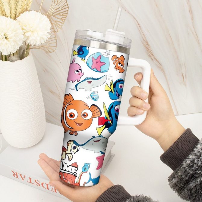 Finding Nemo Movies Custom Stanley Quencher 40Oz Stainless Steel Tumbler With Handle - Image 4