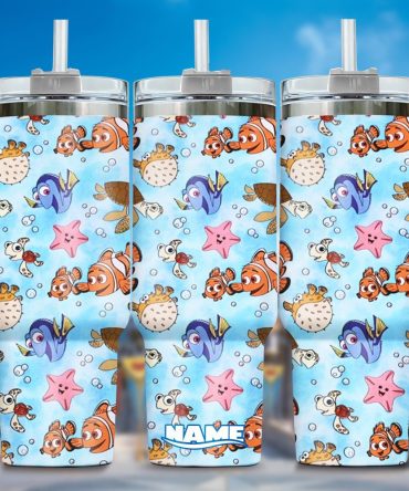 Finding Nemo Movies Custom Stanley Quencher 40Oz Stainless Steel Tumbler With Handle