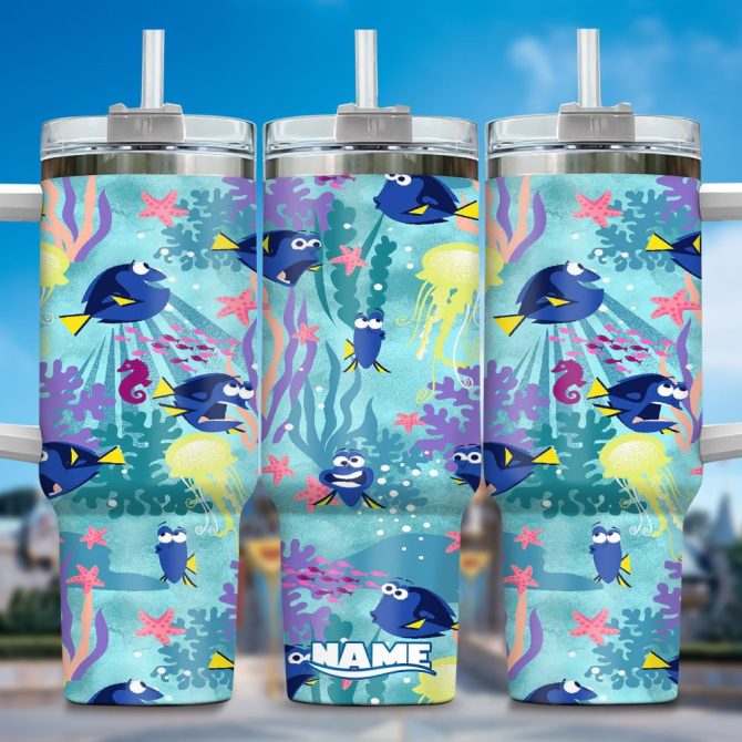 Finding Nemo Movies Custom Stanley Quencher 40Oz Stainless Steel Tumbler With Handle
