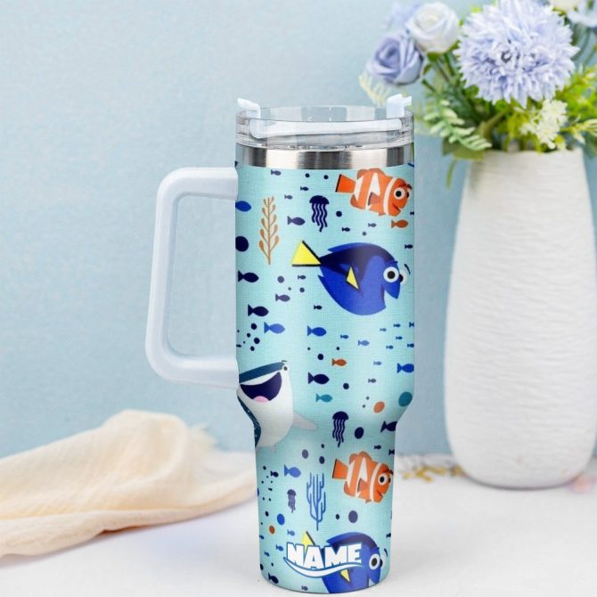 Finding Nemo Movies Custom Stanley Quencher 40Oz Stainless Steel Tumbler With Handle - Image 3