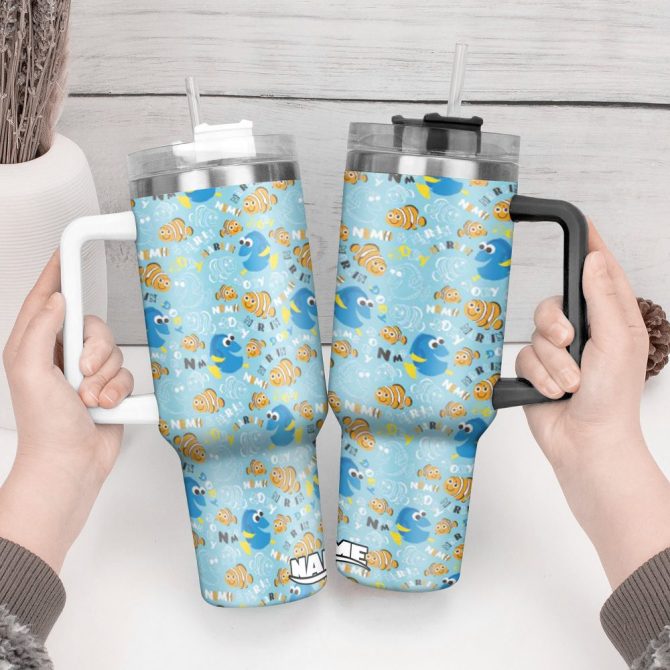 Finding Nemo Movies Custom Stanley Quencher 40Oz Stainless Steel Tumbler With Handle - Image 4