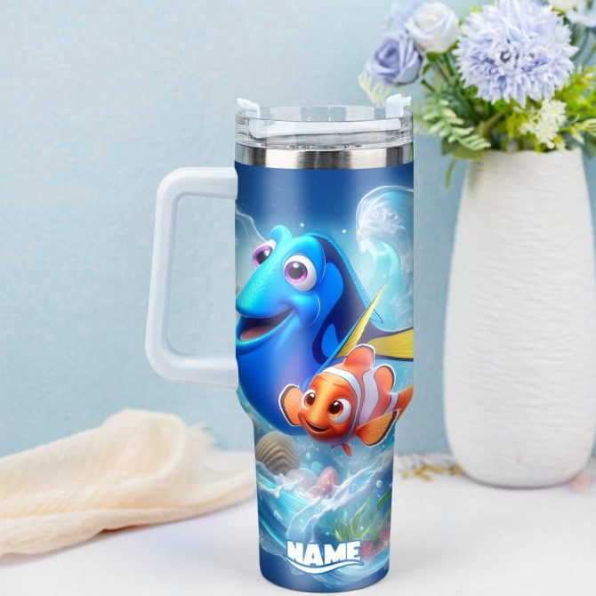Finding Nemo Movies Custom Stanley Quencher 40Oz Stainless Steel Tumbler With Handle - Image 4
