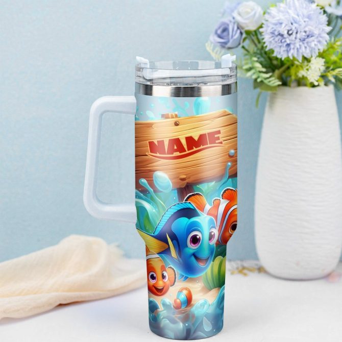 Finding Nemo Movies Custom Stanley Quencher 40Oz Stainless Steel Tumbler With Handle - Image 4