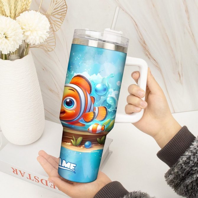 Finding Nemo Movies Custom Stanley Quencher 40Oz Stainless Steel Tumbler With Handle - Image 4
