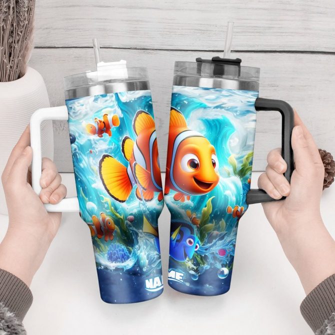 Finding Nemo Movies Custom Stanley Quencher 40Oz Stainless Steel Tumbler With Handle - Image 2