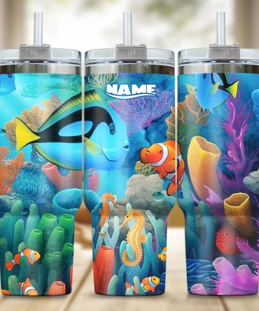 Finding Nemo Movies Custom Stanley Quencher 40Oz Stainless Steel Tumbler With Handle