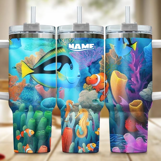 Finding Nemo Movies Custom Stanley Quencher 40Oz Stainless Steel Tumbler With Handle