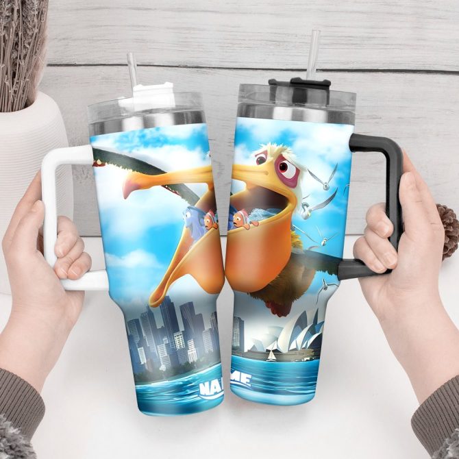 Finding Nemo Movies Custom Stanley Quencher 40Oz Stainless Steel Tumbler With Handle - Image 3