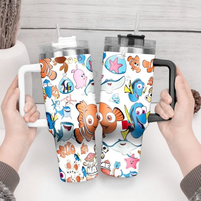 Finding Nemo Movies Custom Stanley Quencher 40Oz Stainless Steel Tumbler With Handle - Image 3
