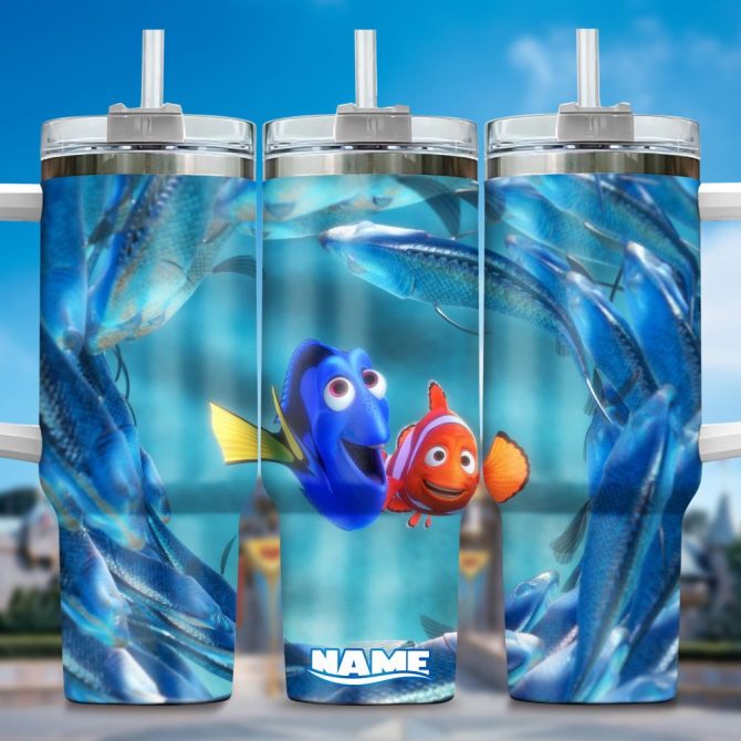 Finding Nemo Movies Custom Stanley Quencher 40Oz Stainless Steel Tumbler With Handle