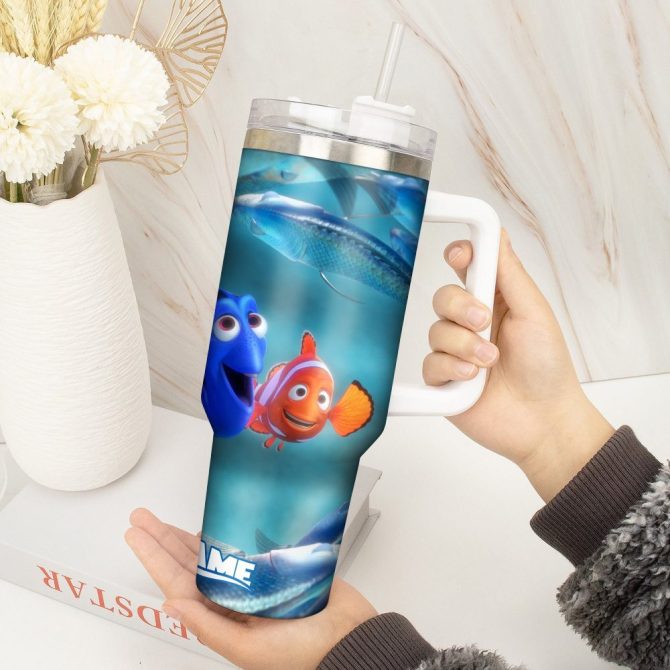 Finding Nemo Movies Custom Stanley Quencher 40Oz Stainless Steel Tumbler With Handle - Image 3