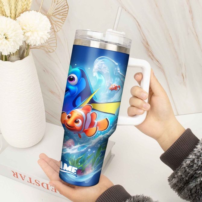 Finding Nemo Movies Custom Stanley Quencher 40Oz Stainless Steel Tumbler With Handle - Image 3