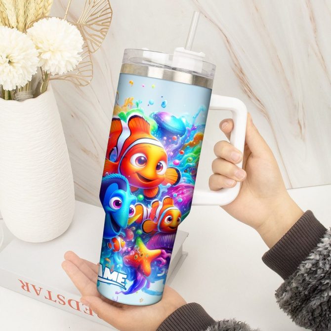 Finding Nemo Movies Custom Stanley Quencher 40Oz Stainless Steel Tumbler With Handle - Image 3