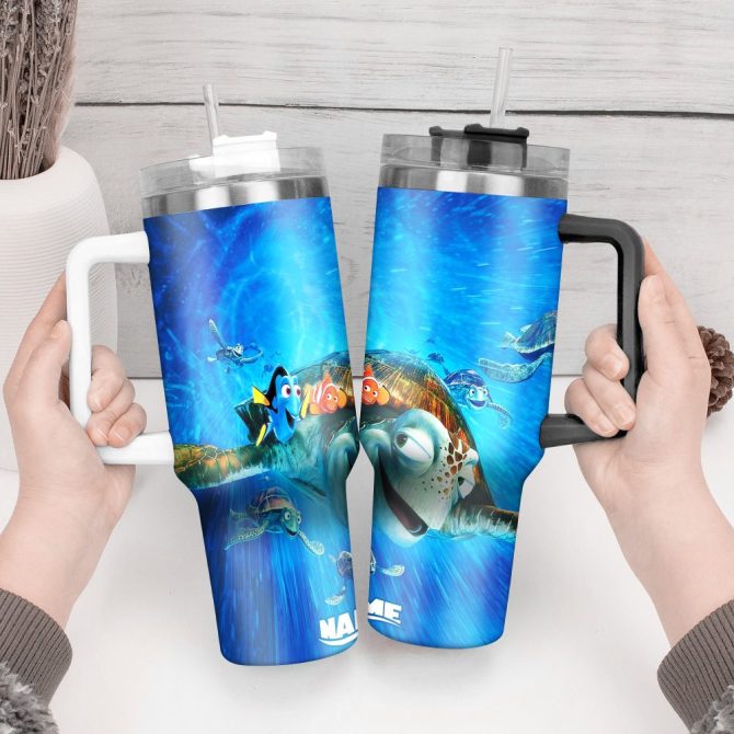 Finding Nemo Movies Custom Stanley Quencher 40Oz Stainless Steel Tumbler With Handle - Image 2