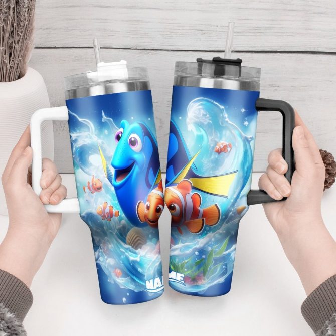 Finding Nemo Movies Custom Stanley Quencher 40Oz Stainless Steel Tumbler With Handle - Image 2