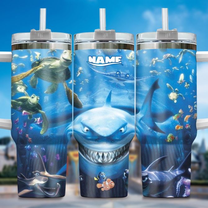 Finding Nemo Movies Custom Stanley Quencher 40Oz Stainless Steel Tumbler With Handle