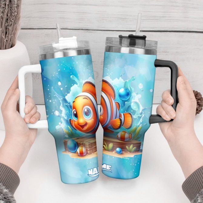 Finding Nemo Movies Custom Stanley Quencher 40Oz Stainless Steel Tumbler With Handle - Image 2