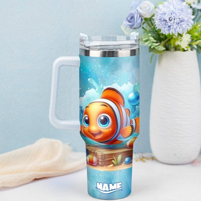 Finding Nemo Movies Custom Stanley Quencher 40Oz Stainless Steel Tumbler With Handle - Image 3