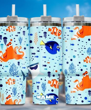Finding Nemo Movies Custom Stanley Quencher 40Oz Stainless Steel Tumbler With Handle