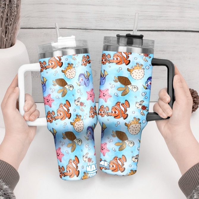 Finding Nemo Movies Custom Stanley Quencher 40Oz Stainless Steel Tumbler With Handle - Image 4
