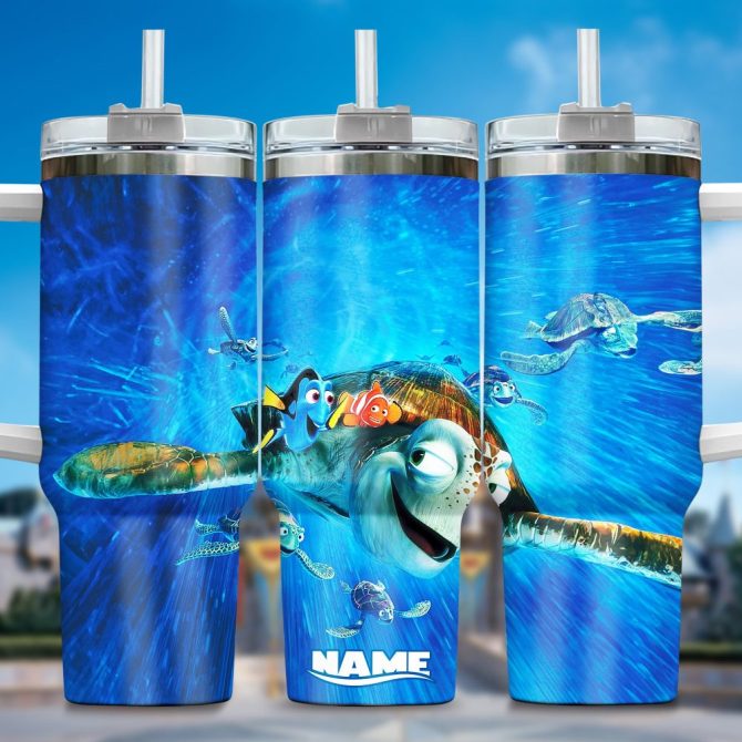 Finding Nemo Movies Custom Stanley Quencher 40Oz Stainless Steel Tumbler With Handle