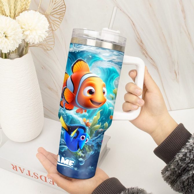 Finding Nemo Movies Custom Stanley Quencher 40Oz Stainless Steel Tumbler With Handle - Image 3