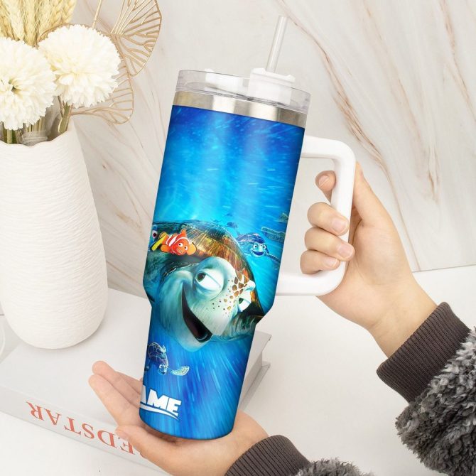 Finding Nemo Movies Custom Stanley Quencher 40Oz Stainless Steel Tumbler With Handle - Image 4