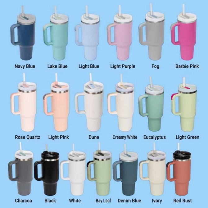 First Mom Now Grandma Custom Stanley Quencher 40Oz Stainless Steel Tumbler - Image 3