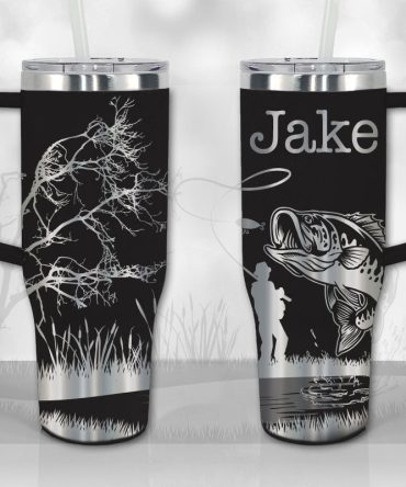 Fisherman Custom Stanley Quencher 40Oz Stainless Steel Tumbler