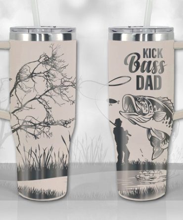 Fisherman Custom Stanley Quencher 40Oz Stainless Steel Tumbler