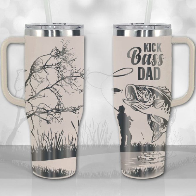 Fisherman Custom Stanley Quencher 40Oz Stainless Steel Tumbler