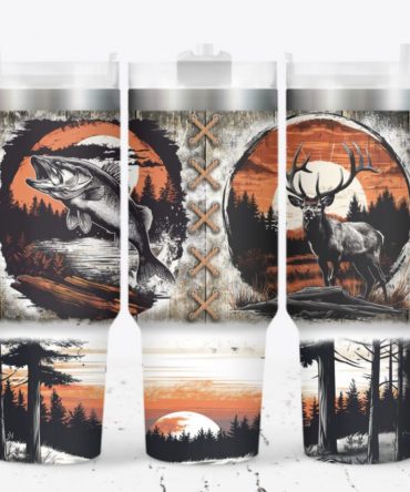 Fishing And Deer Hunting Custom Stanley Quencher 40Oz Stainless Steel Tumbler With Handle
