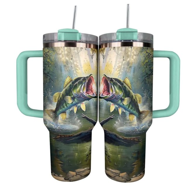 Fishing Custom Stanley Quencher 40Oz Stainless Steel Tumbler With Handle - Image 8