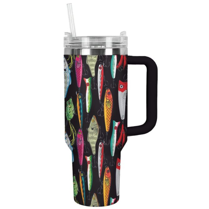 Fishing Custom Stanley Quencher 40Oz Stainless Steel Tumbler With Handle - Image 2
