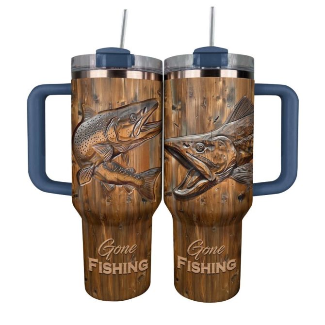 Fishing Custom Stanley Quencher 40Oz Stainless Steel Tumbler With Handle - Image 8