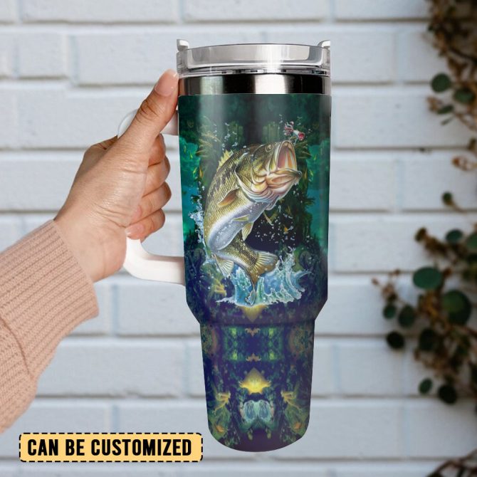 Fishing Hunter Custom Stanley Quencher 40Oz Stainless Steel Tumbler With Handle - Image 3