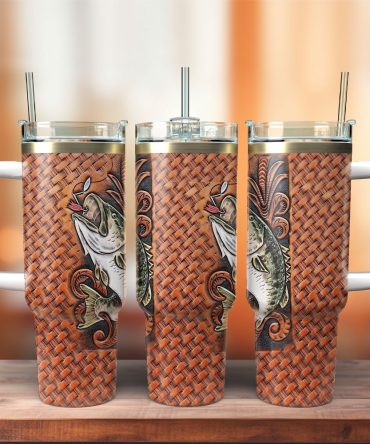 Fishing Hunter Custom Stanley Quencher 40Oz Stainless Steel Tumbler With Handle