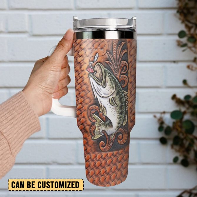 Fishing Hunter Custom Stanley Quencher 40Oz Stainless Steel Tumbler With Handle - Image 3