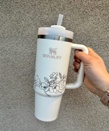 Floral Custom Stanley Quencher 40Oz Stainless Steel Tumbler