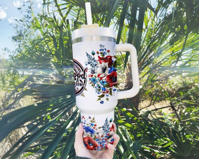 Floral Motherhood Custom Stanley Quencher 40Oz Stainless Steel Tumbler - Image 4